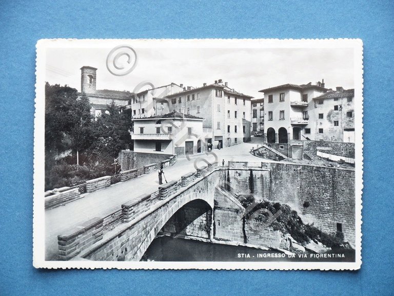 Cartolina Stia - Ingresso da Via Fiorentina - 1963 ca. | Immagine Gallery 3