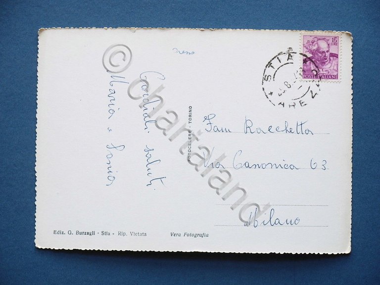 Cartolina Stia - Ingresso da Via Fiorentina - 1963 ca. | Immagine Gallery 4