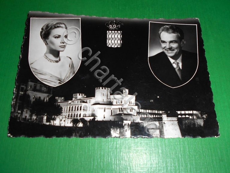 Cartolina Storia Monaco Cinema - Grace Kelly e Ranieri III …