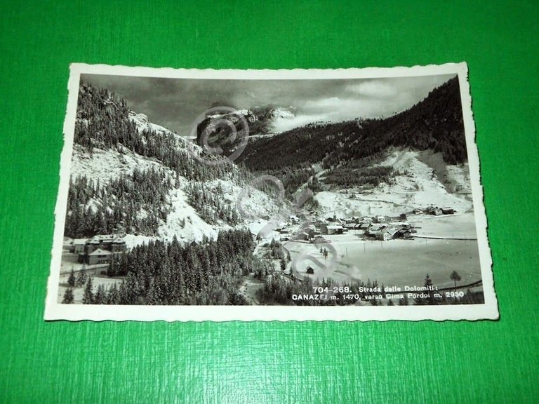 Cartolina Strada delle Dolomiti - Canazei - Panorama verso Cima …
