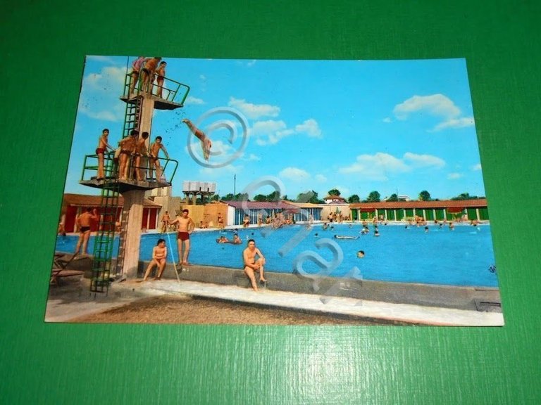 Cartolina Stradella - Piscina Comunale 1972