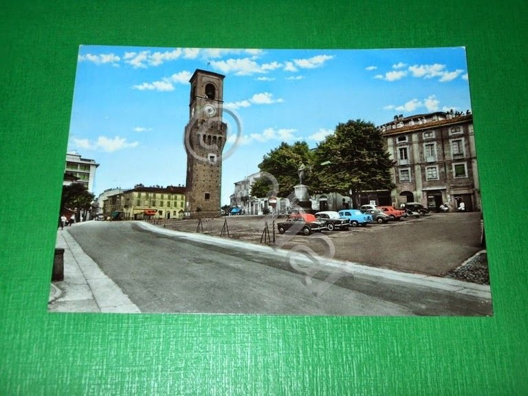 Cartolina Stradella ( Pavia ) - Piazza Vittorio Veneto 1961