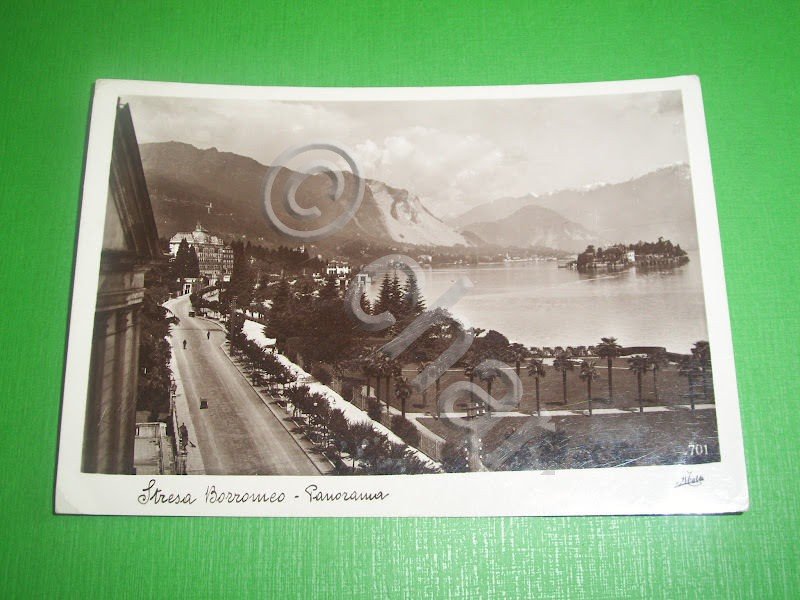 Cartolina Stresa Borromeo - Panorama 1936