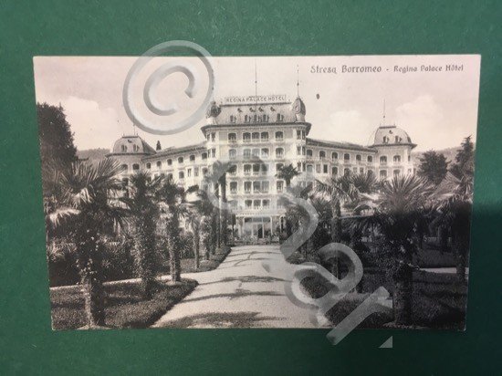 Cartolina Stresa Borromeo - Regina Palace Hotel - 1919