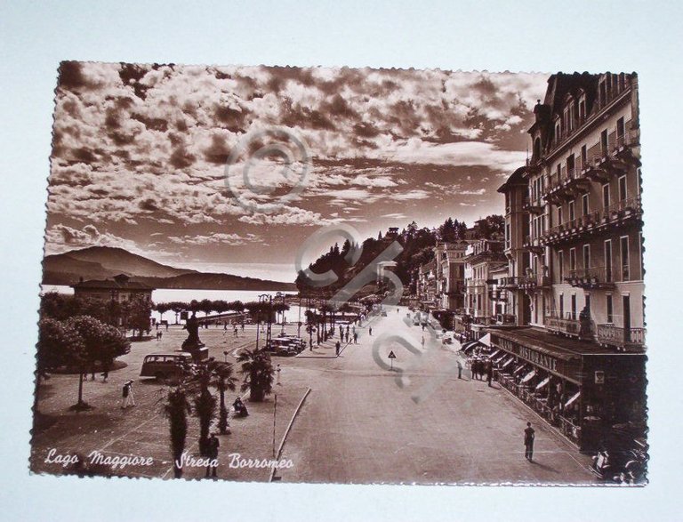 Cartolina Stresa Borromeo - Veduta 1960 ca