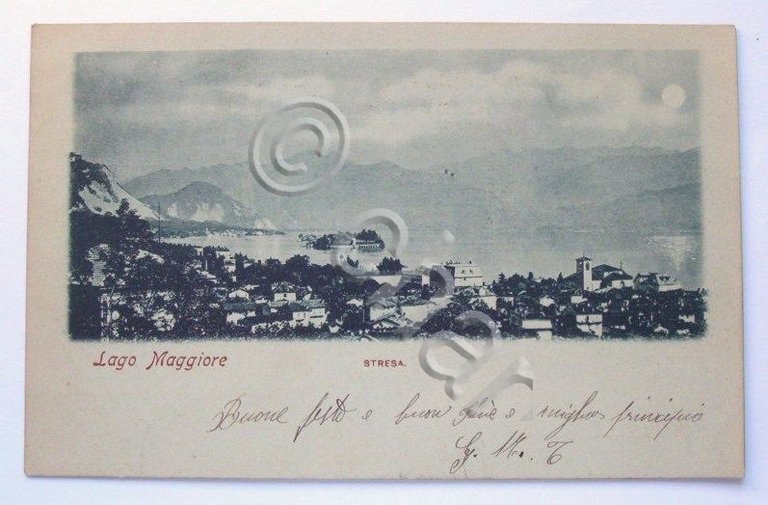 Cartolina Stresa ( Lago Maggiore ) - Panorama 1900