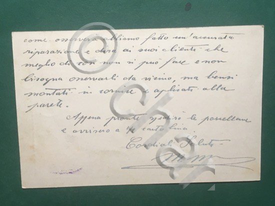 Cartolina Studio i Scoltura - Monumenti - Busti Statue - …