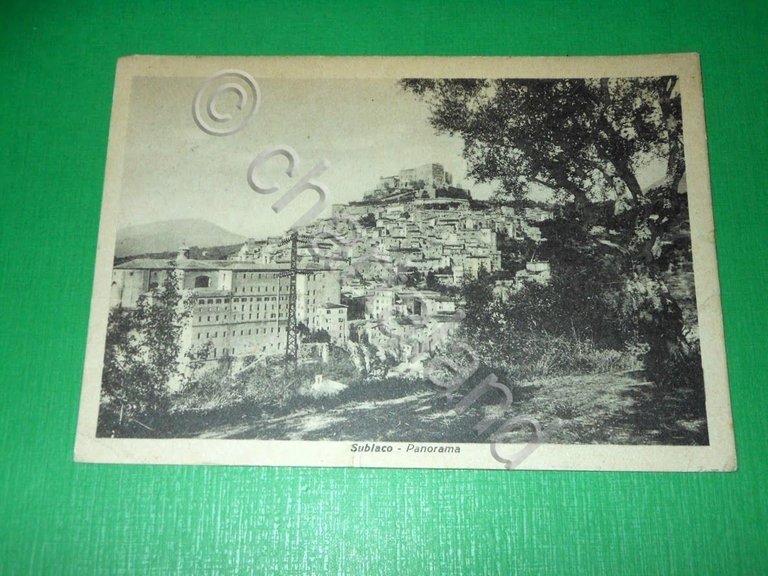 Cartolina Subiaco - Panorama 1950