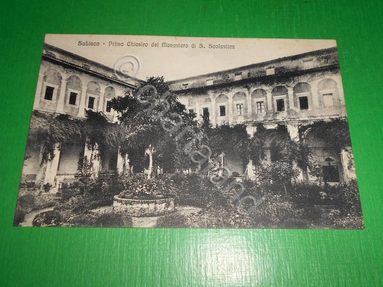Cartolina Subiaco - Primo Chiostro del Monastero di S. Scolastica …