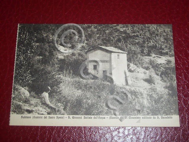 Cartolina Subiaco - S. Giovanni Battista dell' Acqua 1920 ca.