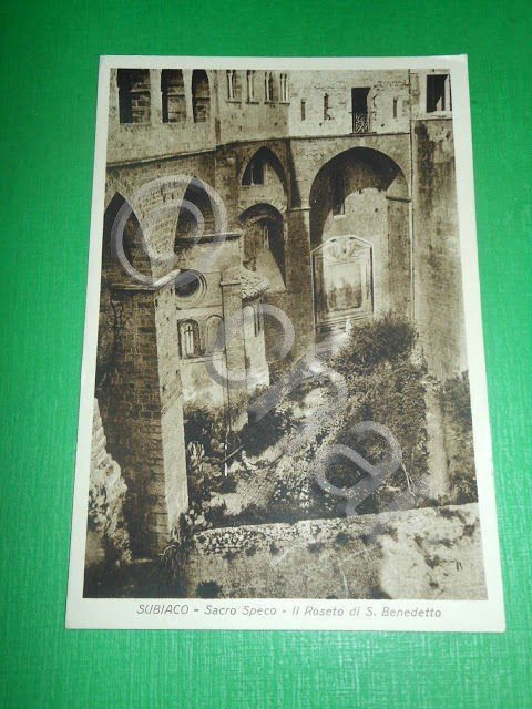 Cartolina Subiaco - Sacro Speco - Il Roseto di S. …