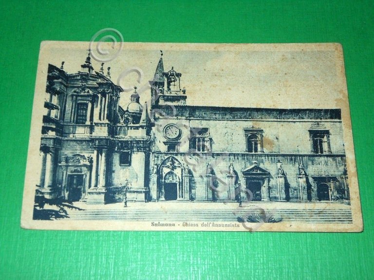 Cartolina Sulmona - Chiesa dell' Annunziata 1950