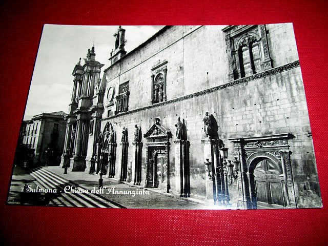 Cartolina Sulmona - Chiesa dell' Annunziata 1955 ca.