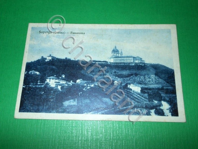 Cartolina Superga ( Torino ) - Panorama 1923