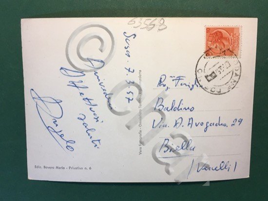 Cartolina Susa - Carnia Clemente Henzy - 1957