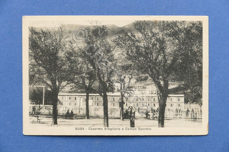 Cartolina Susa - Caserma Artiglieria e Campo Sportivo - 1915 …