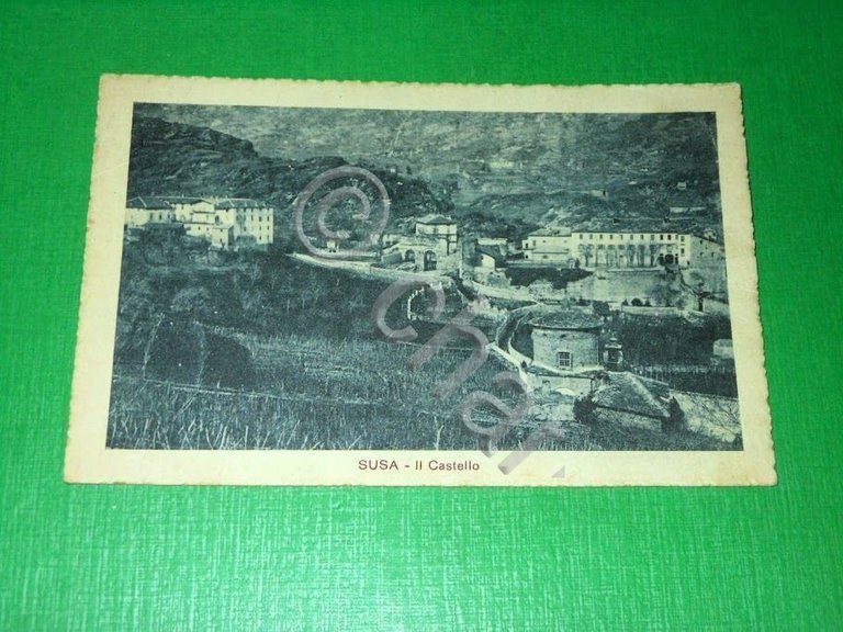 Cartolina Susa - Il Castello 1925 ca