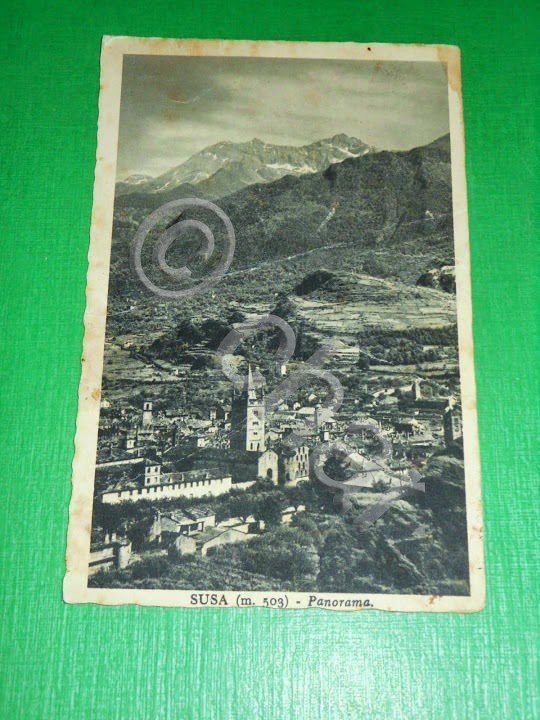 Cartolina Susa - Panorama - 1942