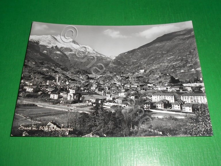 Cartolina Susa - Panorama 1950 ca