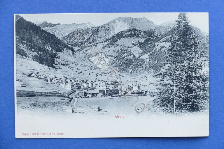 Cartolina Svizzera - Airolo - Panorama - 1900 ca.