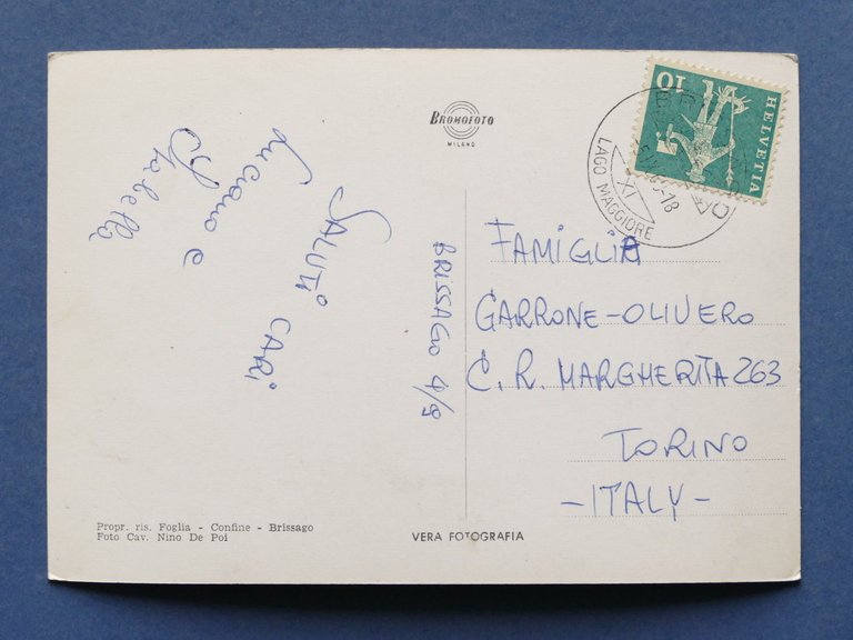 Cartolina Svizzera - Brissago - Confine italo-svizzero - Varie vedute …