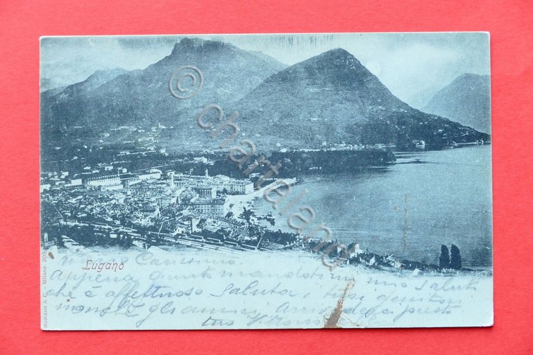 Cartolina Svizzera - Lugano - 1899