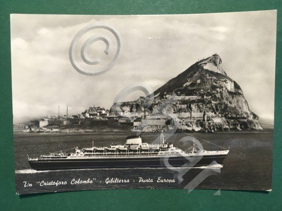 Cartolina T/n Cristoforo Colombo - Gibilterra - Punta Europa - …