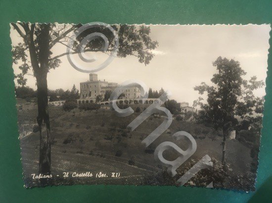 Cartolina Tabiano - Il Castello - 1954