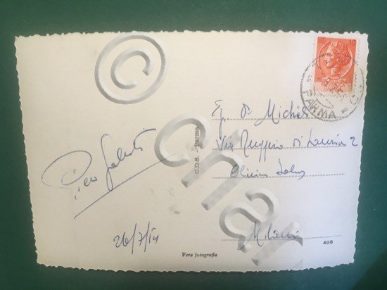 Cartolina Tabiano - Il Castello - 1954