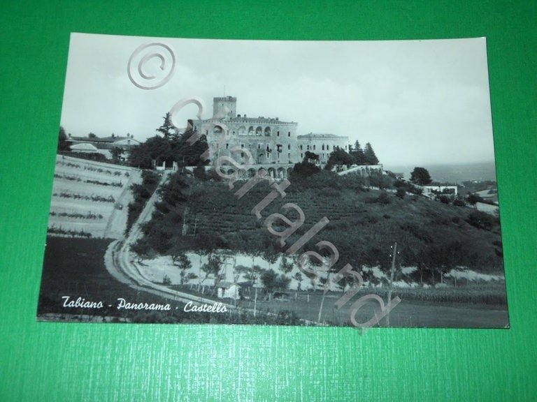 Cartolina Tabiano - Panorama - Castello 1955 ca