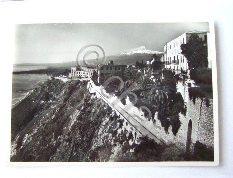 Cartolina Taormina - Albergo Metropole 1940 ca