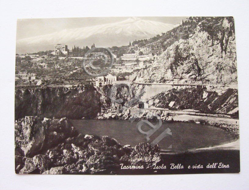 Cartolina Taormina - Panorama 1955