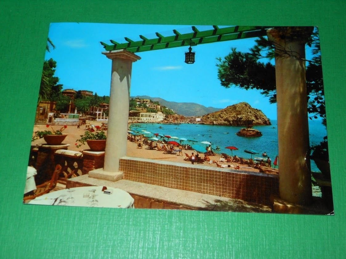 Cartolina Taormina - Scorcio panoramico 1969.