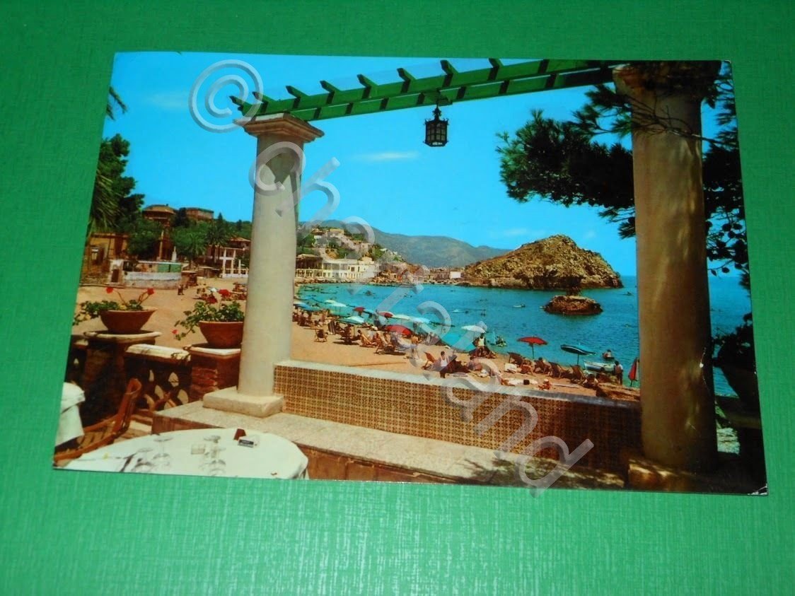Cartolina Taormina - Scorcio panoramico 1969.
