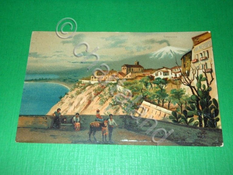 Cartolina Taormina - Veduta 1910 ca.