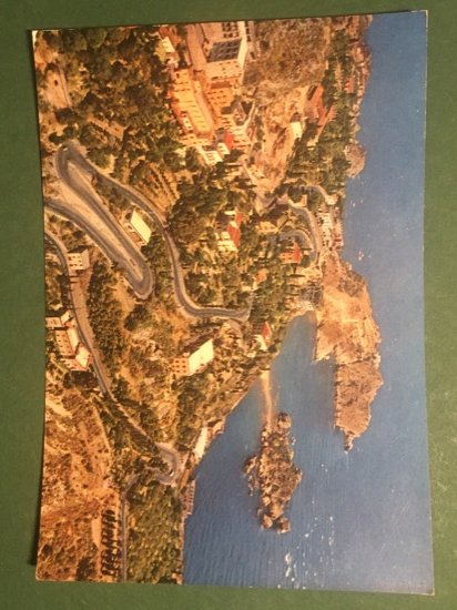 Cartolina Taormina Dall'Aereo - Isola Bella - 1965