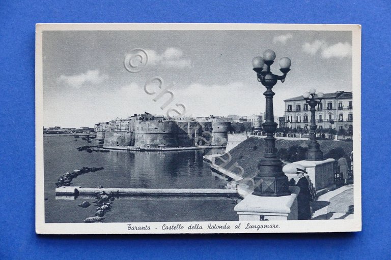 Cartolina Taranto - Castello della Rotonda al Lungomare - 1925 …