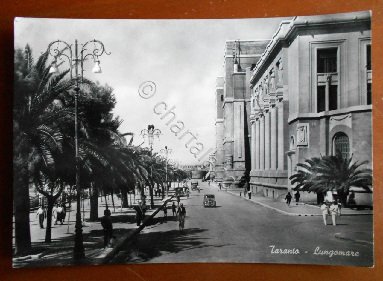 Cartolina Taranto - Lungomare - 1957 | Immagine principale