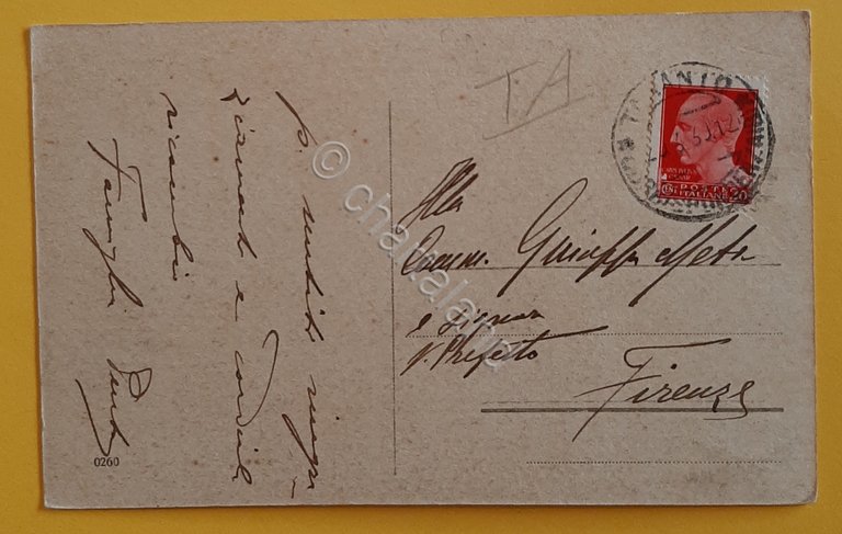 Cartolina Taranto - Via Marina - 1920