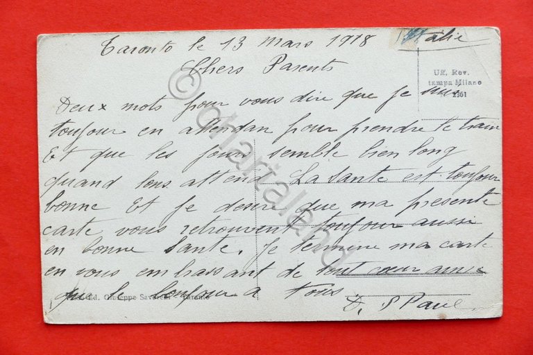 Cartolina Taranto - Via Pitagora vista dal Corso Due Mari …