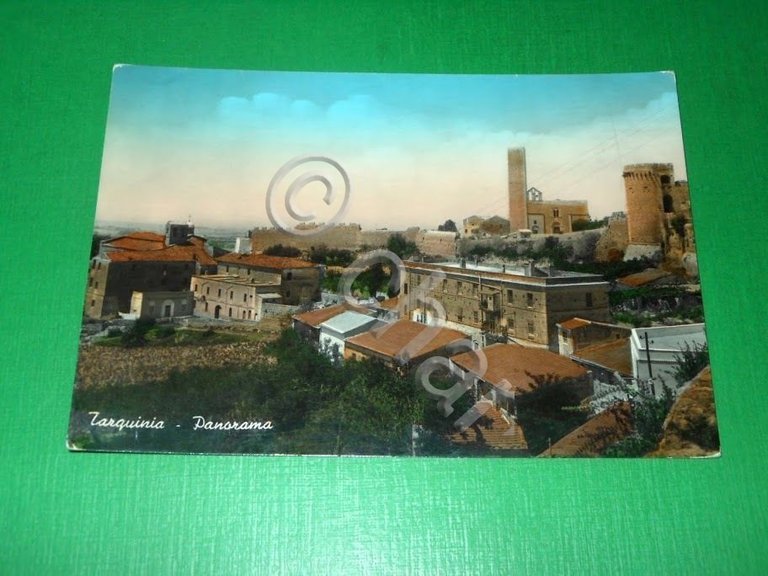 Cartolina Tarquinia - Panorama 1960 ca