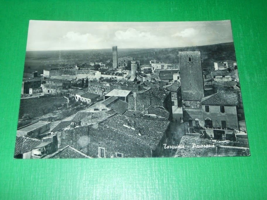 Cartolina Tarquinia - Panorama 1965.