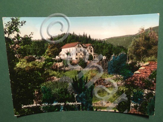 Cartolina Tarsogno m.850 - Albergo Miramonti - 1963