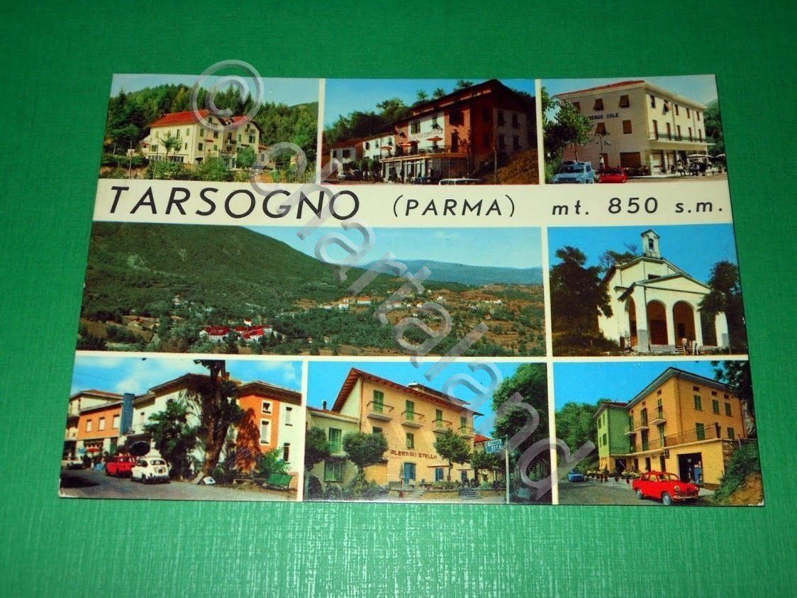 Cartolina Tarsogno ( Parma ) - Vedute diverse 1968.