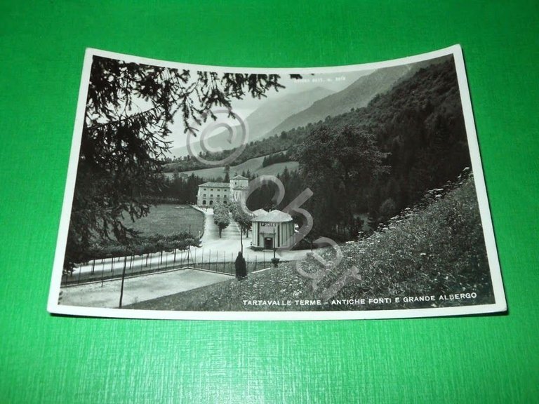 Cartolina Tartavalle Terme - Antiche Fonti e Grande Albergo 1950