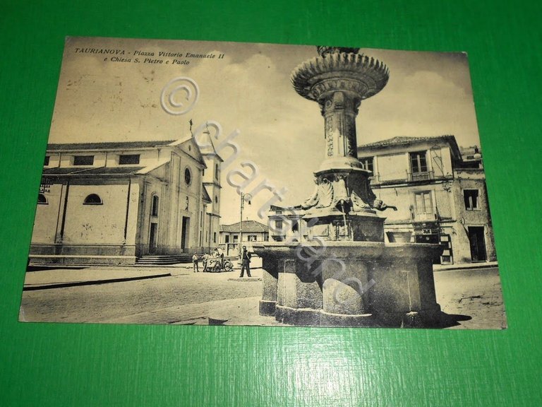Cartolina Taurianova - Piazza V. Emanuele II e Chiesa S. …