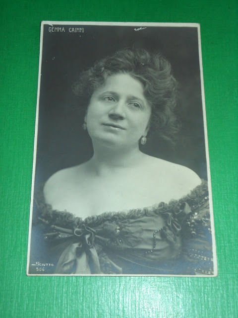 Cartolina Teatro Spettacolo - Attrice Gemma Caimmi 1910 ca.