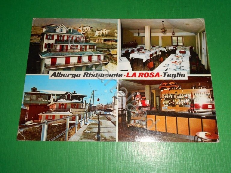 Cartolina Teglio ( Sondrio ) - Albergo Ristorante La Rosa …