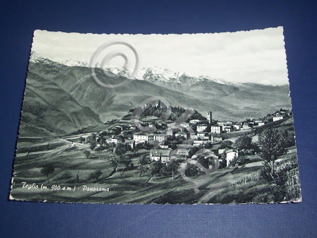 Cartolina Teglio ( Sondrio ) - Panorama 1957.