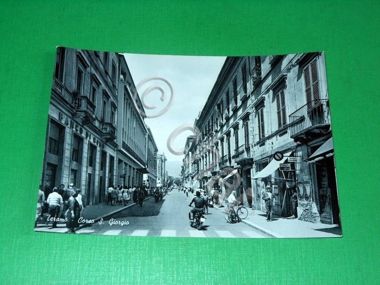 Cartolina Teramo - Corso S. Giorgio 1960 ca.